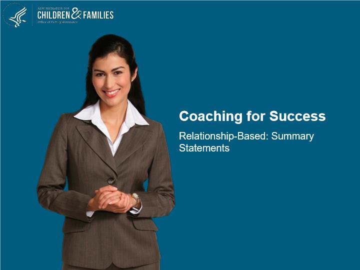 ACF Coaching for Success - Module 6 - Summary Statements