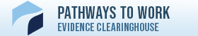 Pathways to Work Evidence Clearinghouse logo.